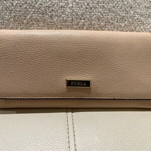 💕2 for $20💕 Furla Beige Leather Wallet